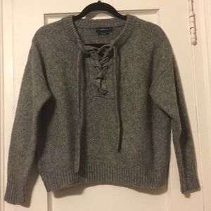 Zara Lace Up Sweater